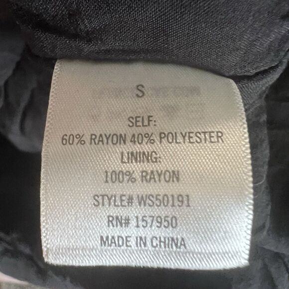 Blue Rain Black Mini Dress With Floral Embroidery Lined, Size S - Picture 13 of 14